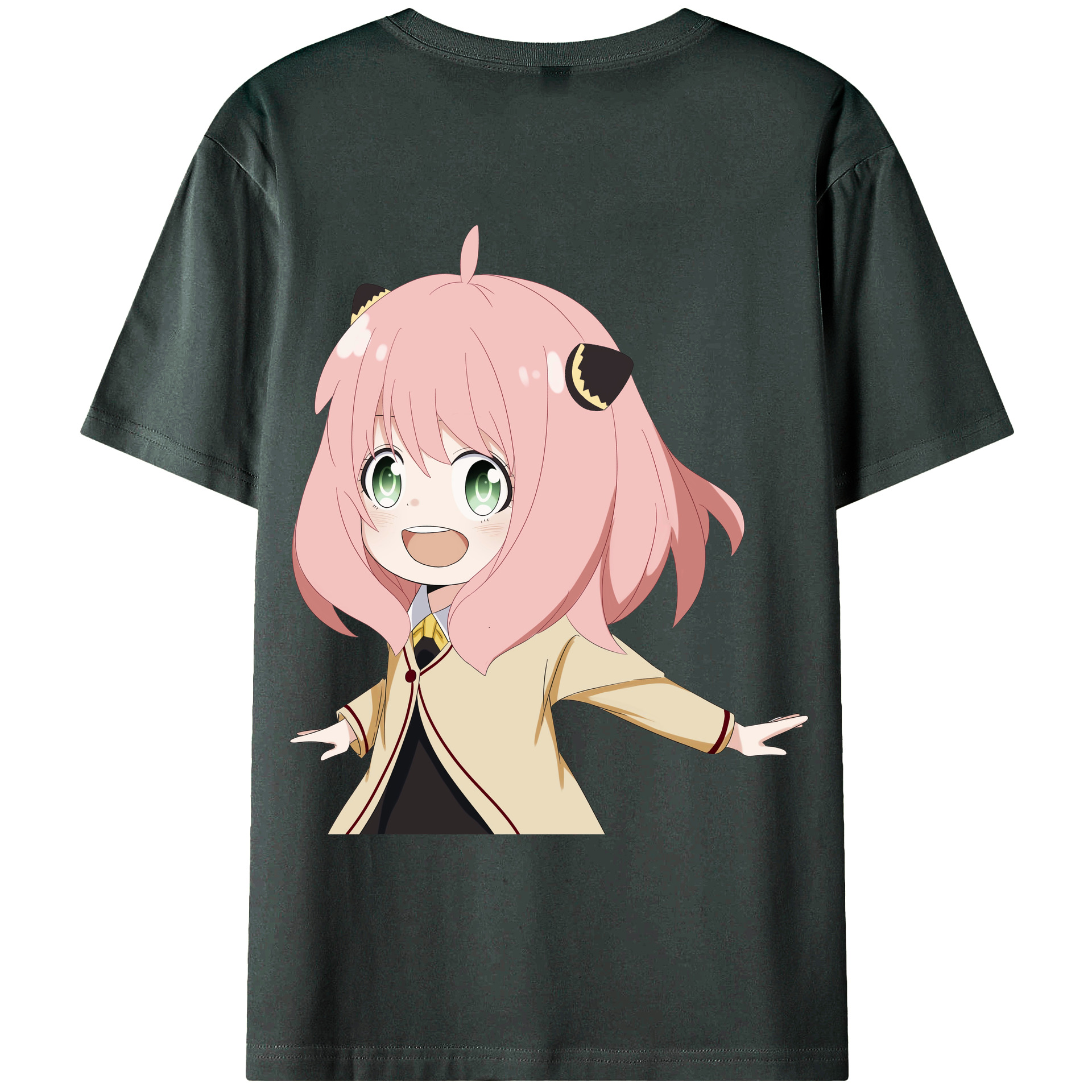 （画像用） SPY×FAMILY间谍家家酒 綿100％ メンズ半袖Tシャツ（バックプリント） 通気性